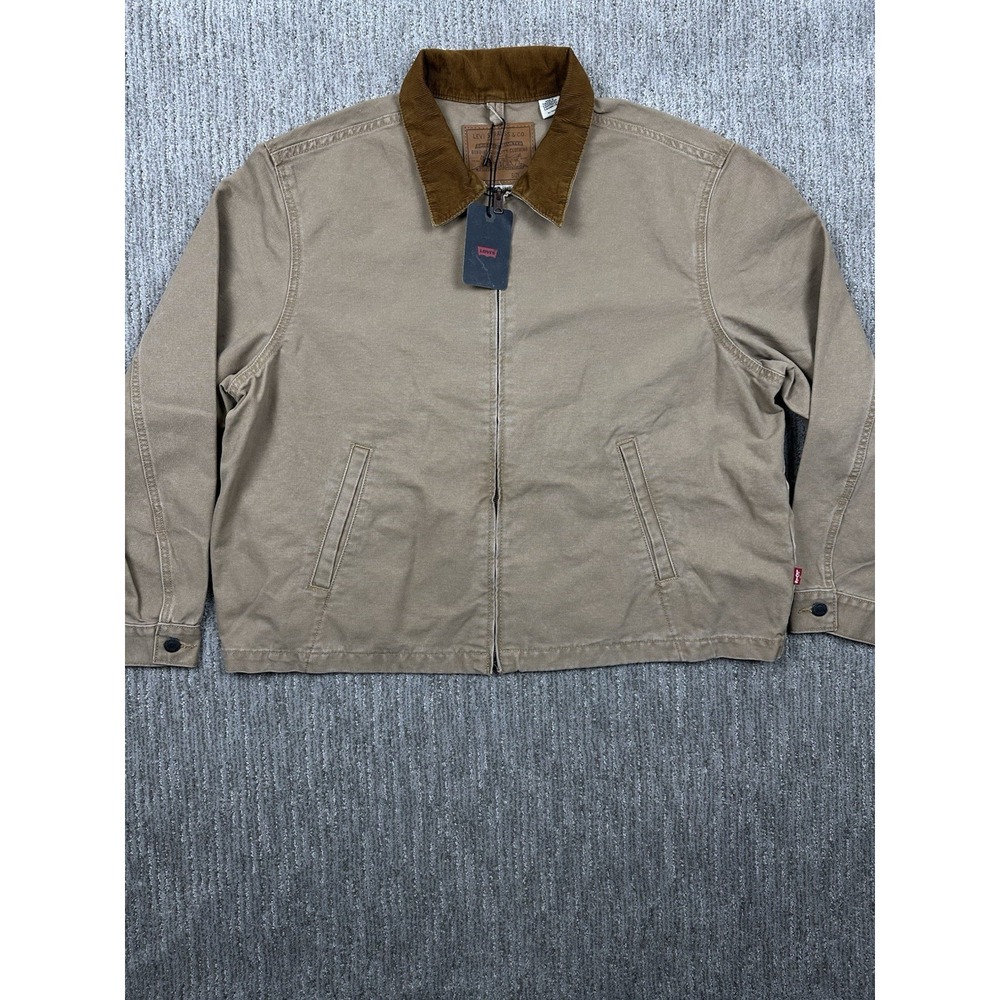 Levi's Castro Mechanics Premium Full-Zip Lightweight Canvas Jacket Men's XL